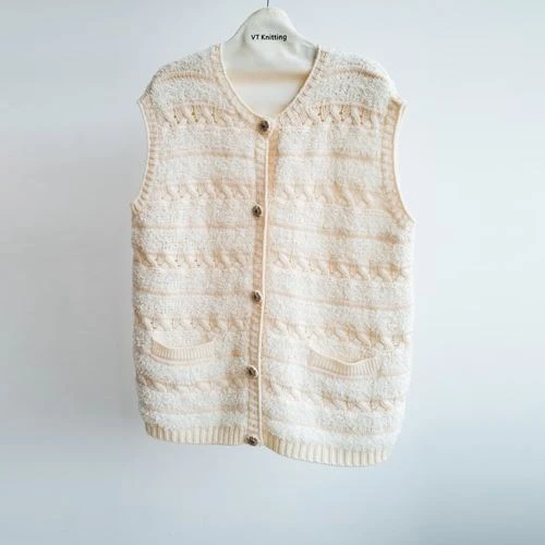 Cardigan Leher V Merino Wanita