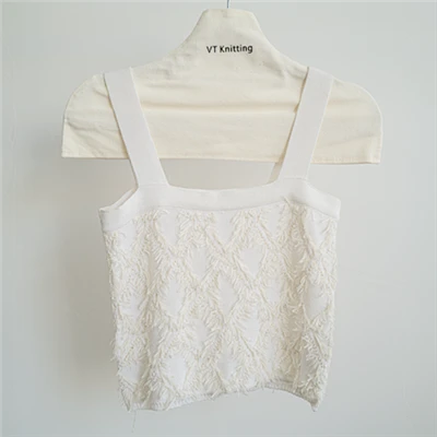 Vest Sweater Knit Cropped