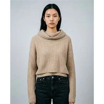 Wanita Sweater Olok-olok Leher